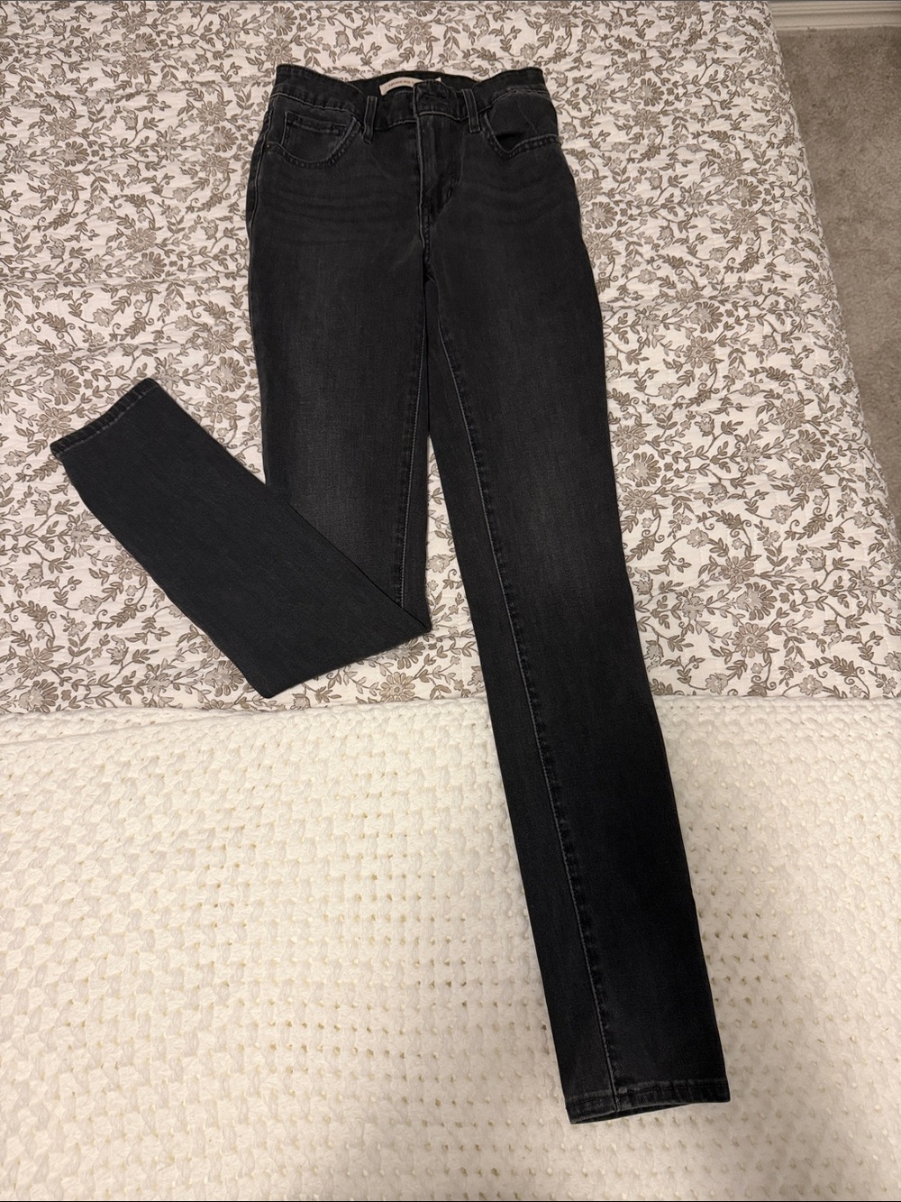 Levi's Women's Washed Black Skinny Jeans